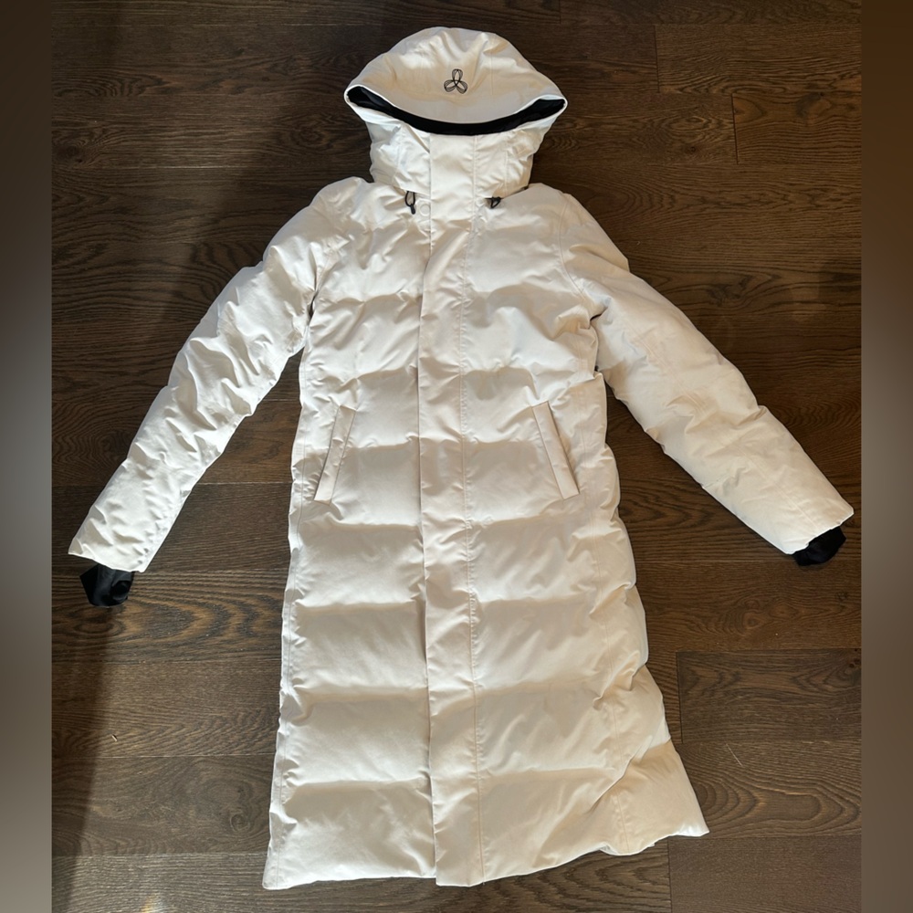 Aritzia TNA The Powder Dri Parka Long Waterproof XS Matte Pearl